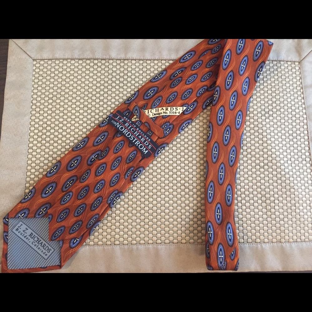 Orange JZ Richards for Nordstrom tie - Picture 3 of 3